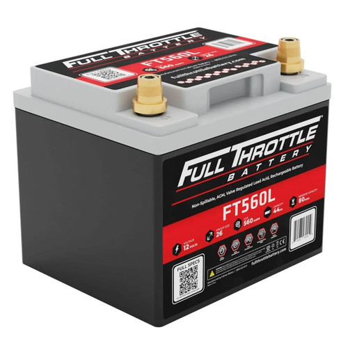 Full Throttle Battery Ft560l Agm Battery For Polaris Ranger Xp900 - High Performance Stock Replacement