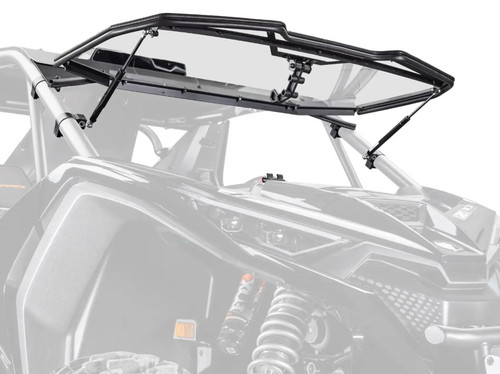 SuperATV 1/4-Inch Polycarbonate Flip Windshield for CFMOTO ZForce Z10