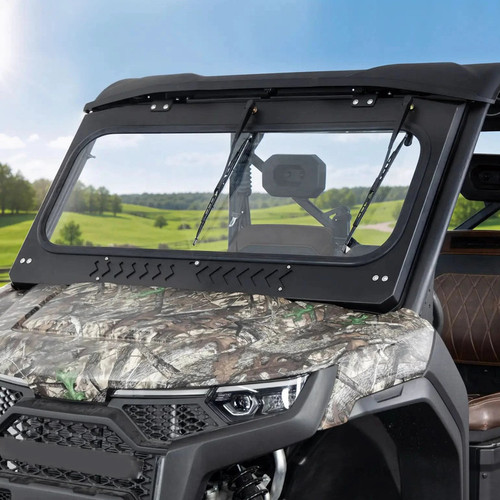 Kemimoto - CFMOTO Uforce U10 Pro Glass Windshield w/ Wipers