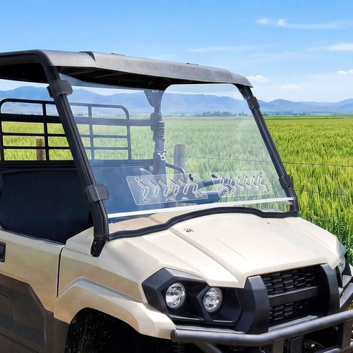 Kemimoto - Kawasaki Mule PRO-MX Vented Front Windshield