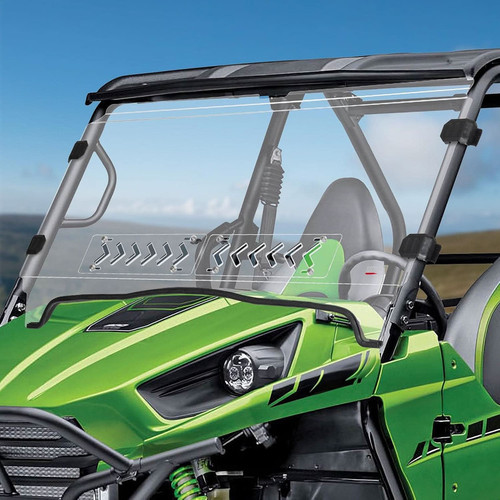 Kemimoto - Kawasaki Teryx Vented Front Windshield