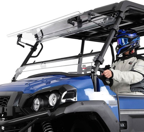 Kemimoto Kawasaki Mule Pro Fxt / Dx / Dxt / Fx 3-in-1 Flip Front Polycarbonate Windshield