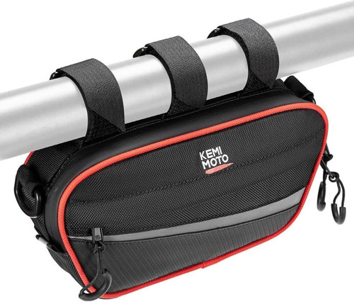 Kemimoto Universal Utv 1680d Overhead Black & Red Storage Bag (11" X 5") (1" - 2" Roll Bar)