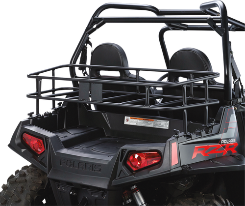 Hornet Outdoors - Polaris RZR 800 Rear Cargo Bed Rack (Powder Coated Black)