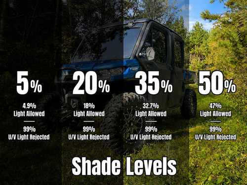 Terick Solutions - Can-Am Defender HD7-HD10 / HD11 2-Door & 4-Door Front Windshield Pre-Cut Ceramic Window Tint