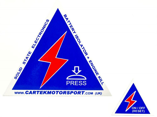 Cartek Battery Isolator Safety Stickers (CTK-SS-03)