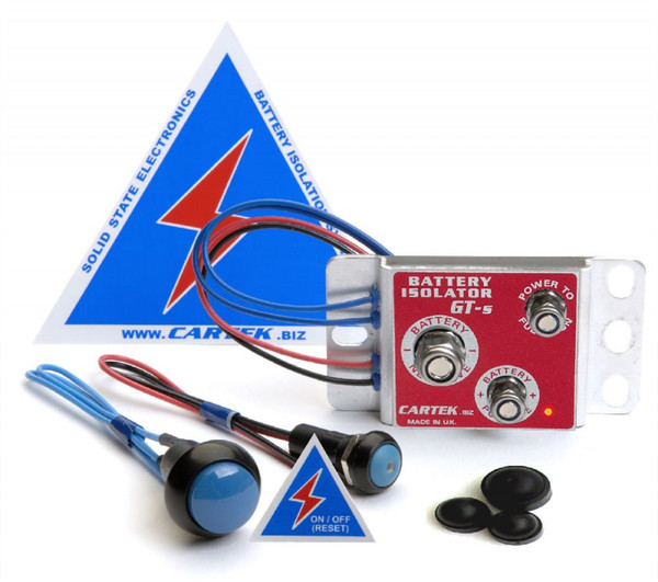 Cartek GT Battery Isolator Kit with Blue Buttons (CTK-BG-06-B)