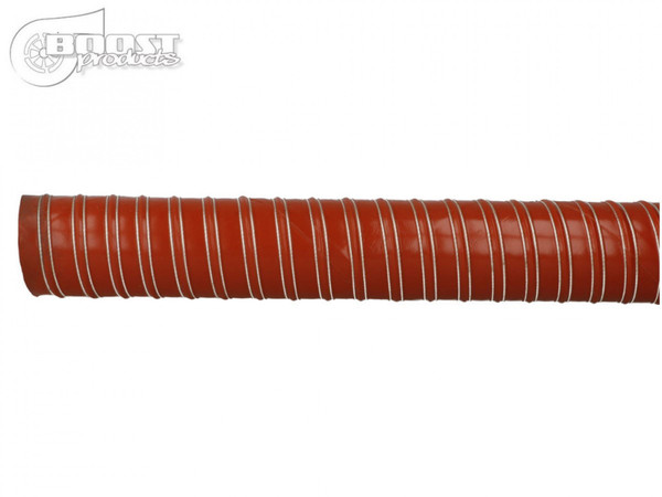 BOOST Products Silicone Air Duct Hose 1" ID, 6' Length, Red (BOP-IN-KS-025-2R)