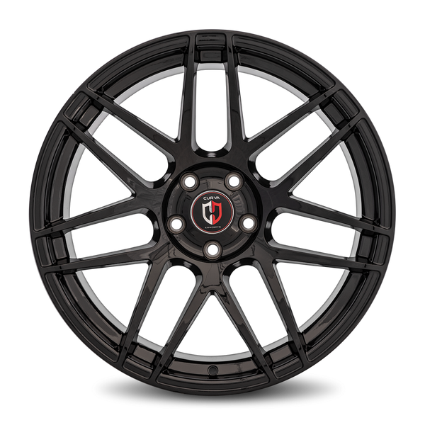 Curva Concepts C300 20x9.5 5x115 25 71.5 Gloss Black (CUR-C300-20951152571BLK)