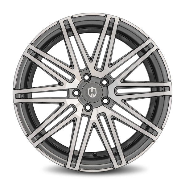 Curva Concepts C48 20x10.5 Blank 40 73.1 Gun Metal Machine Face (CUR-C48-20105BLNK4073GMMF)