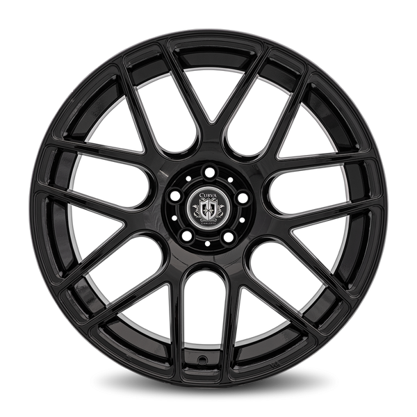 Curva Concepts C7 20x8.5 5x108 38 73.1 Gloss Black (CUR-C7-20851083873BLK)