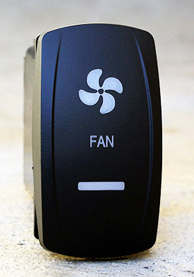 Ventilation Fan Rocker Switch Fan (Vent) - Dual Led Lighted Rocker Switch