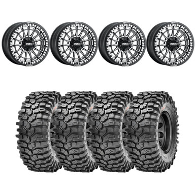 MetalFX Delta R Black Contrast Radial Wheel Tire Kit