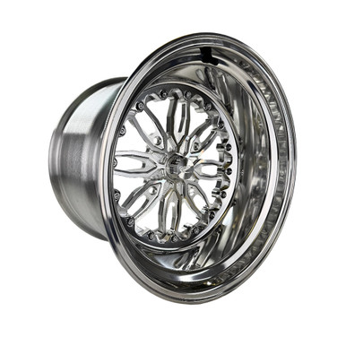 Packard Performance Icon FF Forged Polished Wheel - Silver - Side By ...