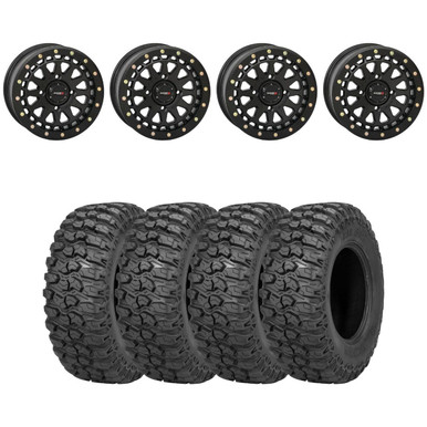 System 3 Matte Black SB-6 Saw Wheel Tire Kit