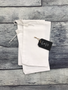 100 Count - 6 X 10 White Cotton Single Drawstring Bags