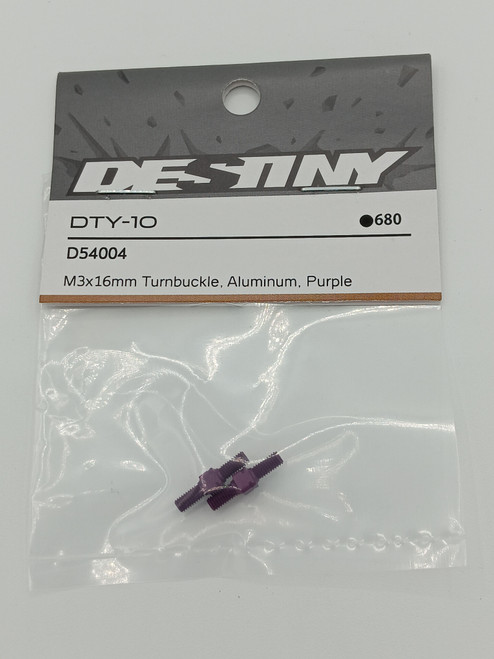 M3x16mm Turnbuckle, Aluminum, Purple