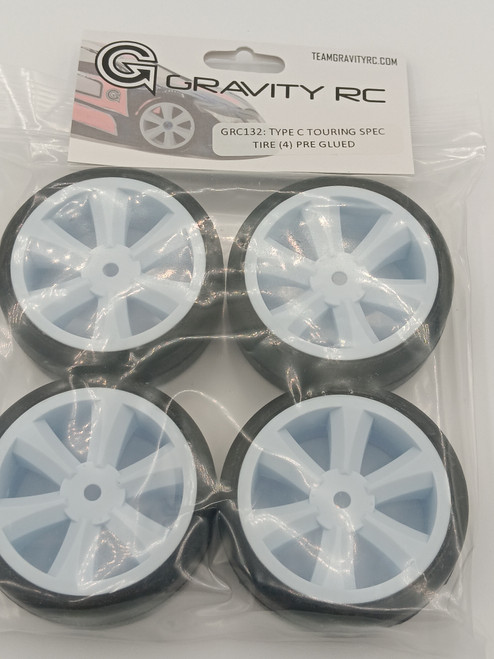 Gravity Type C GOLD Compound Touring Spec Tires Pre Glued (4)