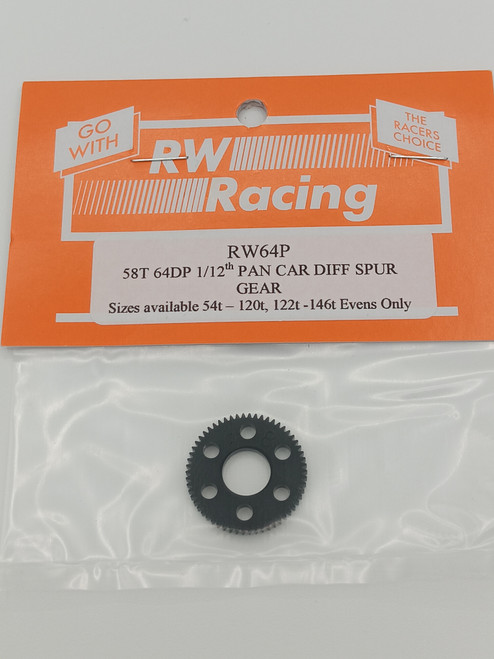 RW Racing 58T 64P Spur Gear