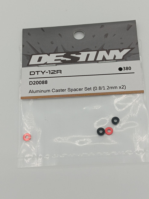 Aluminum Caster Spacer Set (0.8/1.2mm x2) DTY-12R