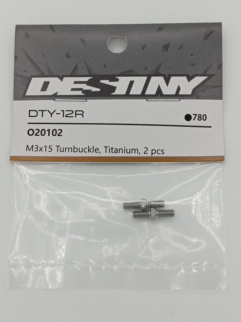 M3x15mm Turnbuckle Titanium (2)