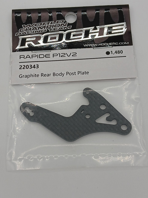 P12V2 Graphite Rear Body Post Plate