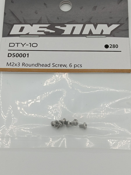 M2x3mm Roundhead Screw (6)