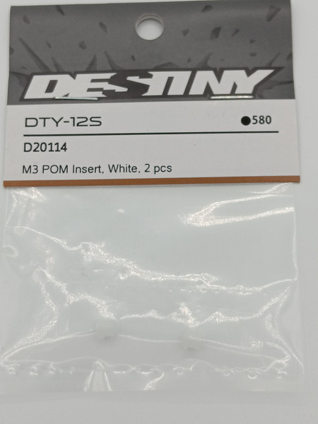 DTY-12S M3 POM White Insert (2)