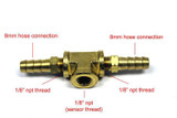 Prosport Gauges Adaptor Fitting T For Fuel Pressure Sensor Psfpstf-8