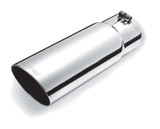 Gibson Exhaust Stainless Single Wall An gle Exhaust Tip 500397