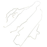 Omix-Ada Full Brake Line Set  Non -ABS; 97-06 Jeep Wrangle 16737.51