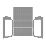 Design Engineering 2004-06 Jeep Wrangler LJ Headliner Kit Gray 50605