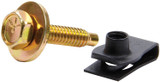 Allstar Performance Body Bolt Kit W/ Clips 50Pk Gold All18559-50