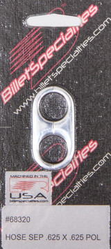 Billet Specialties Hose Separator .625X.625 -Polished 68320