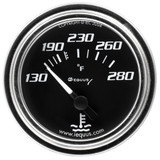 Equus 2.0 Dia Water Temp Gauge Chrome  130-280 E7232