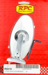 Racing Power Co-Packaged Chrome Steel Oval 5In Interior Mirror R6616