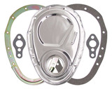 Trans-Dapt Sbc 2-Piece Timing Cover Chrome 8909
