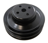 Racing Power Co-Packaged Ford 289 2 Groove Water Pump Pulley Black R8975B
