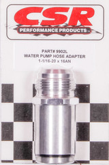 Csr Performance Water Pump Hose Adapter - 1-1/16 X 16An 9902L