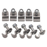 Russell 3/16In Ss Brake Line Clamps - 12Pk 654030
