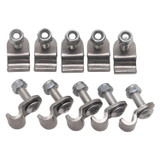 Russell 3/16In Ss Brake Line Clamps - 12Pk 654030
