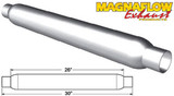 Magnaflow Perf Exhaust Glass Pack Muffler 2In Aluminized Large 18144