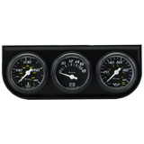 Equus 1-1/2 Dia Triple Gauge Set W/Black Panel E6100