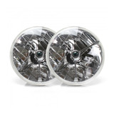 Auto-Loc Tri-Bar Headlights Pair W/Replaceable Color Dots Autlenb1As