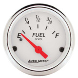 Autometer White Fuel Level Gauge  1317