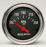 Autometer 100-250 Degree Oil Temp Gauge 2542