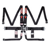 Racequip 6Pt Harness Set L&L Hnr Black Sfi 718008