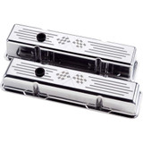 Billet Specialties Sbc Short Checkered Flag Valve Covers 95127