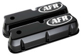 Air Flow Research Sbf Tall Alum Valve Cvr Black W/Afr Logo 6715