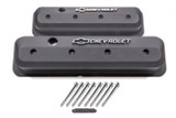 Proform Sbc Valve Cover Slant Edge Black Crinkle 141-840